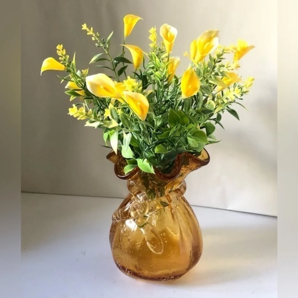 Yellow Calla Lily Flower Artificial Stems 20 pieces lot Craft